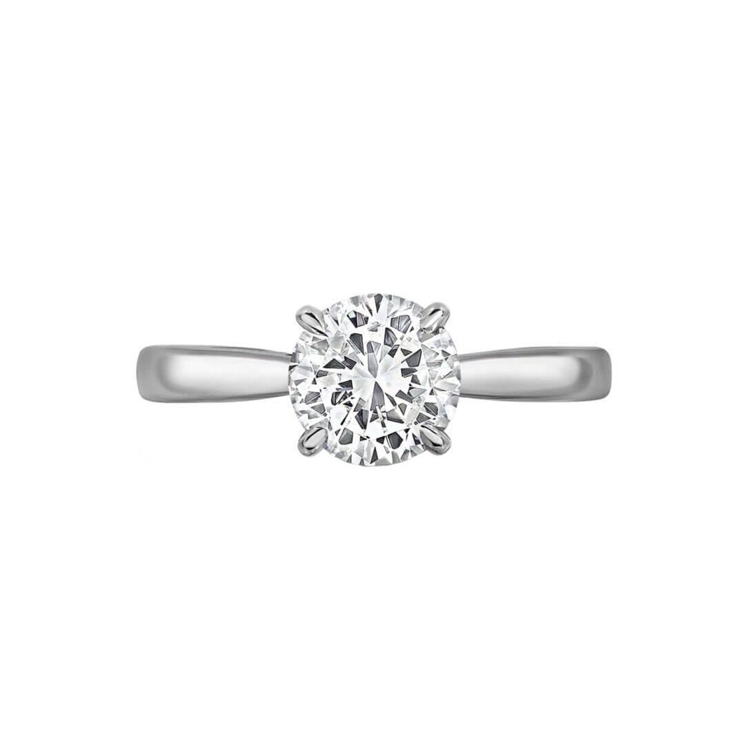  Round Brilliant 4-Prong Solitaire