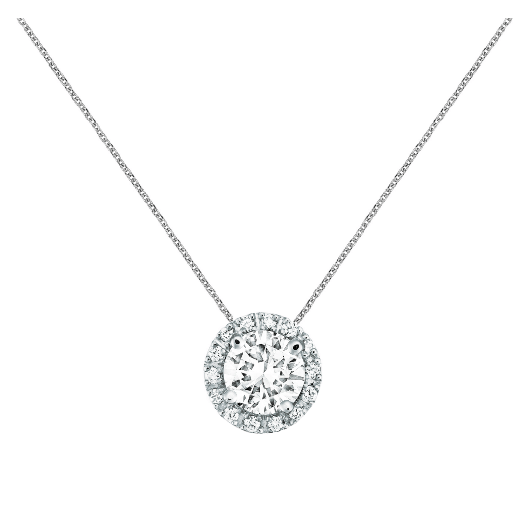  Halo Diamond Necklace