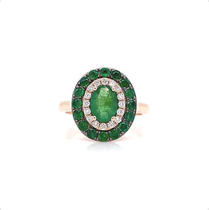  Duchesse Emerald and Diamond Ring