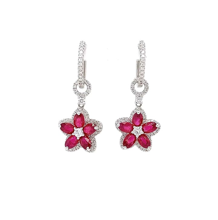  Rossa Ruby & Diamond Earrings
