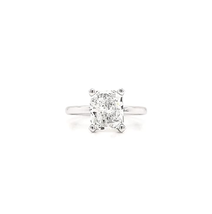  Radiant Cut Solitaire- White
