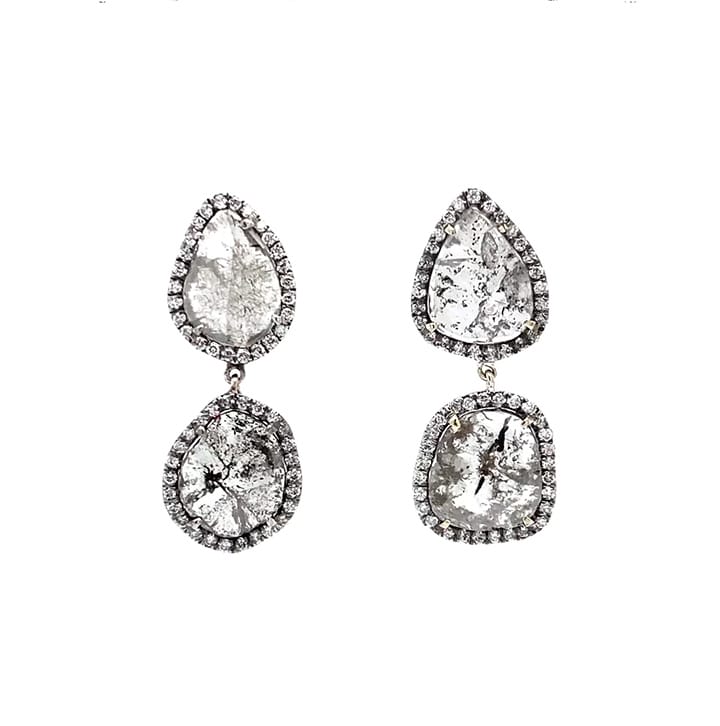  Madona Sliced Diamond Earrings
