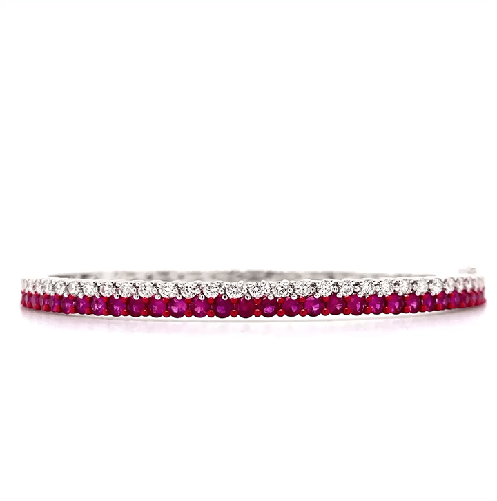 Gattolini Ruby & Diamond Bangle