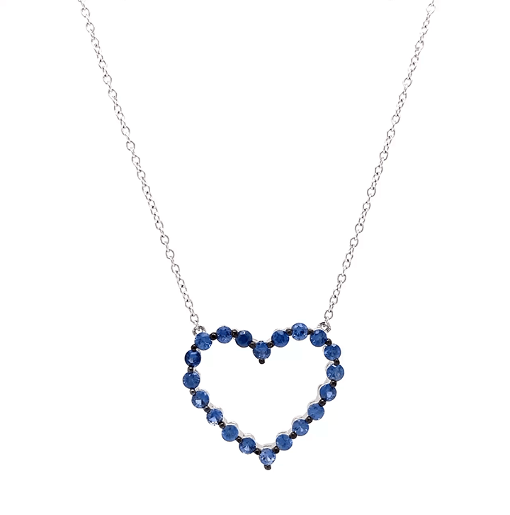 Brera Sapphire Heart Necklace