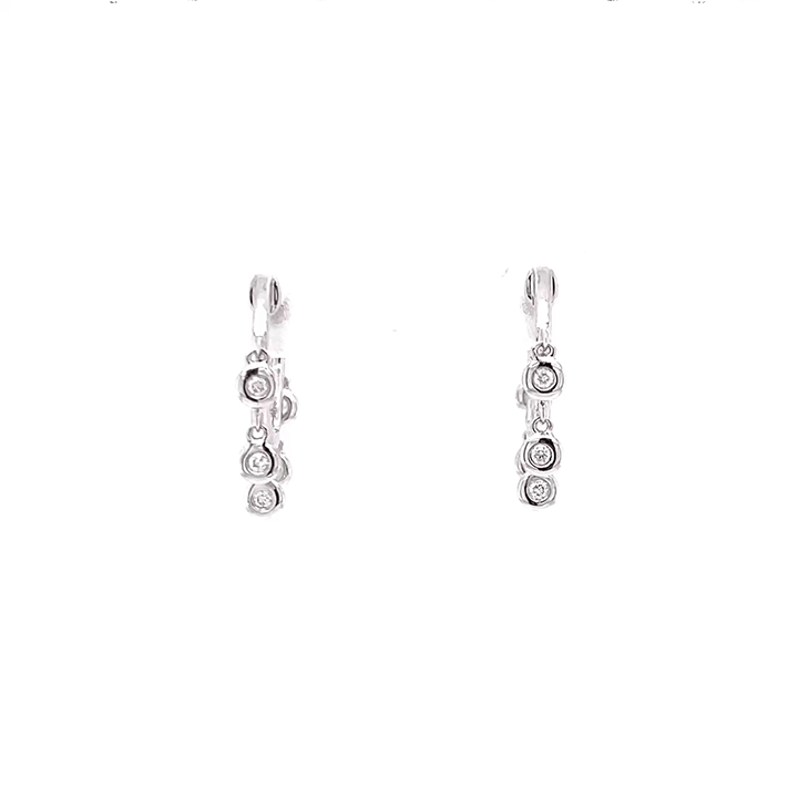 Simi Hanging Diamond Huggies